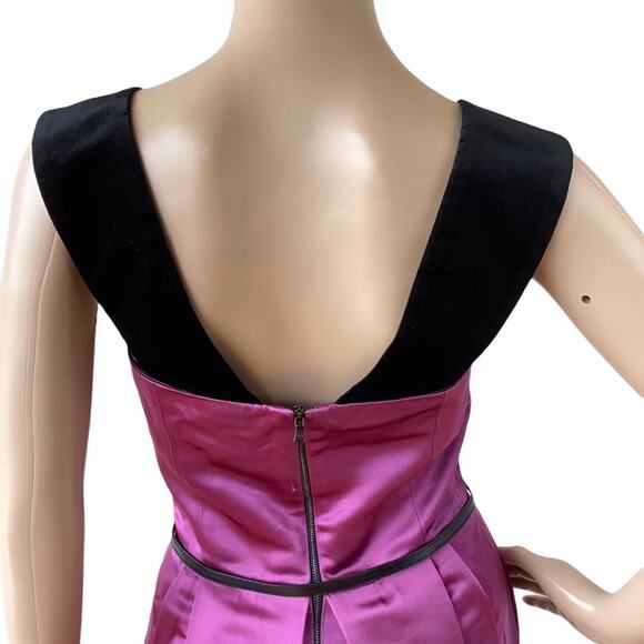 D&G Dolce & Gabbana Satin & Velvet Dress (IT 40 / US 4) - Picture 9 of 15